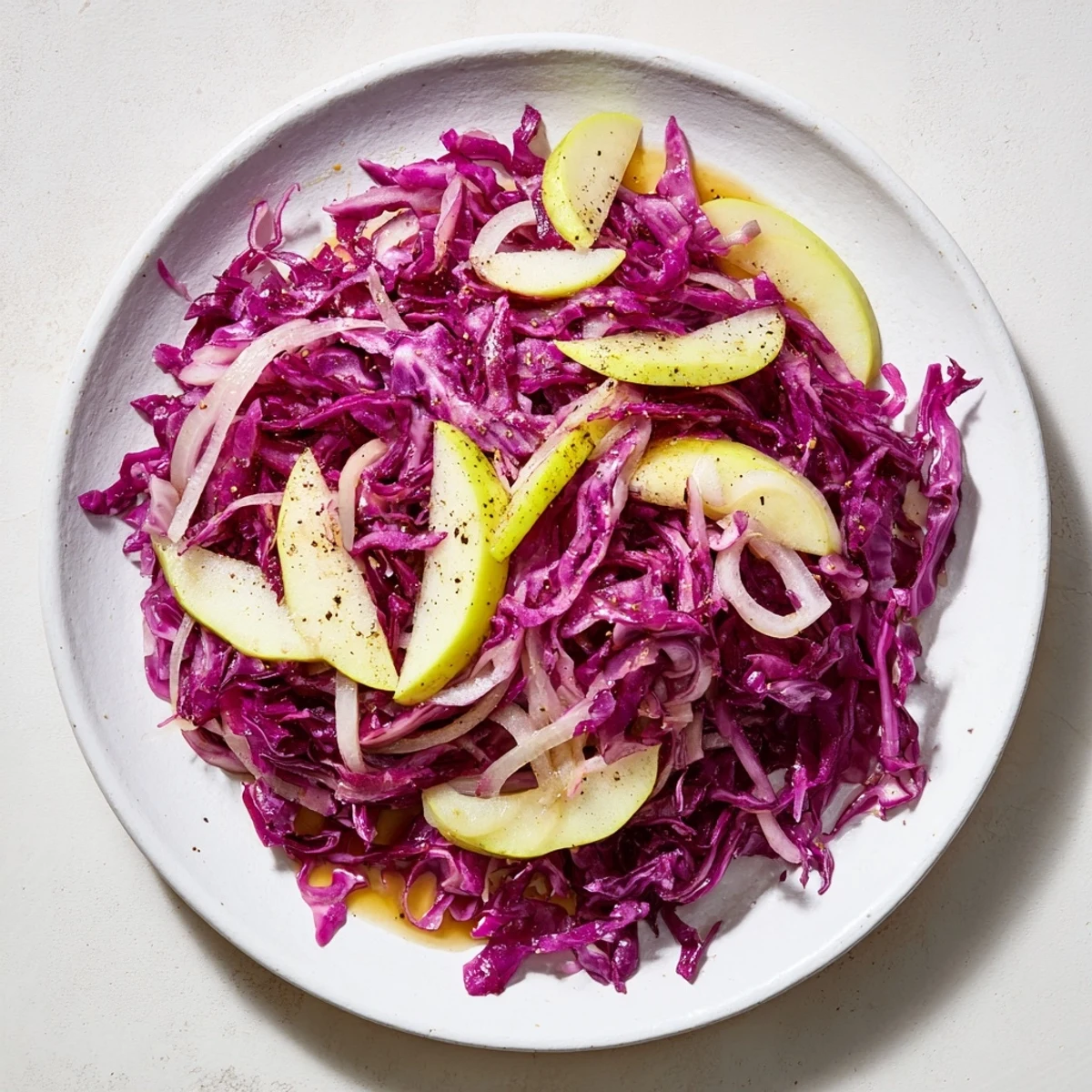 This easy Sweet & Sour Bavarian Red Cabbage and Apple side dish features a sweet and tangy flavor.
