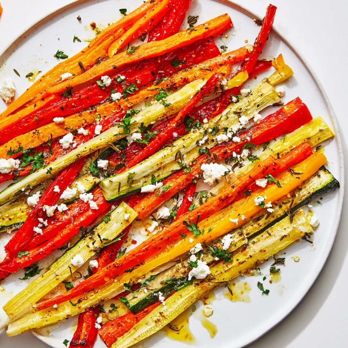 Festive Christmas Sleigh Veggie Rails: colorful roasted vegetable appetizer, ready for your holiday party.