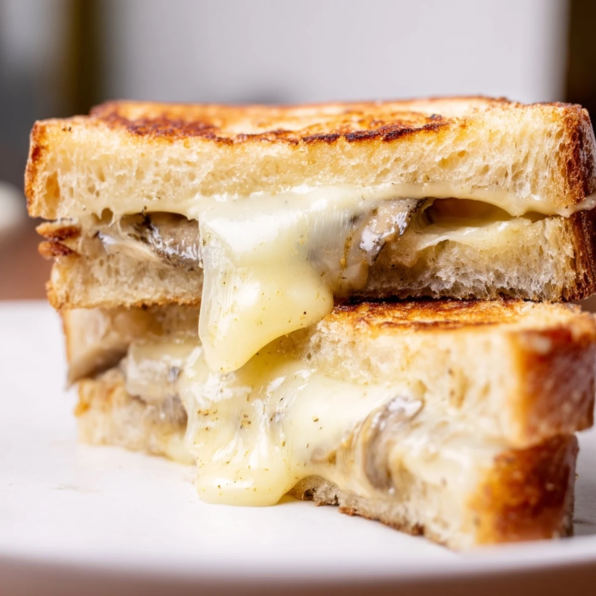 Majestätischer Truffle Grilled Cheese – knusprig, cremig und aromatisch; perfekt für Mittagessen oder Snack.