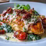 Cremiges Toskanisches Huhn Gericht