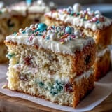 Frühlings Funfetti Dip Kuchen