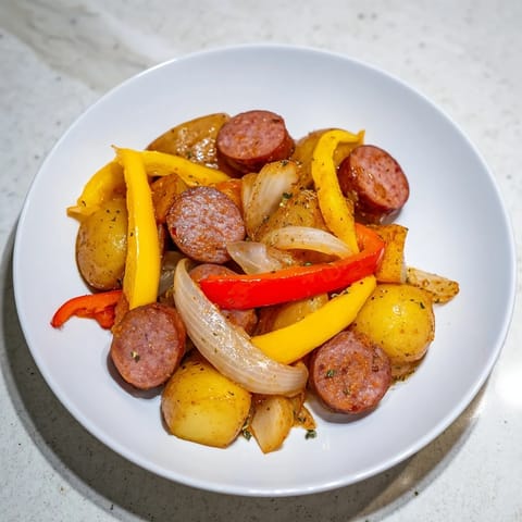 Kielbasa Kartoffel Ofen Gericht