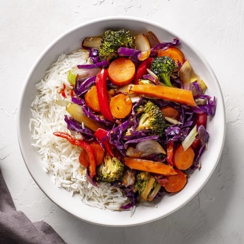 Schnelles Winter-Gemüsemix mit Reis