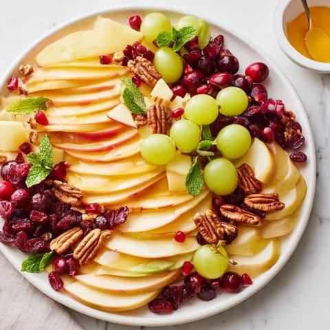 Apfelgarten Fruchtplatte Servieridee