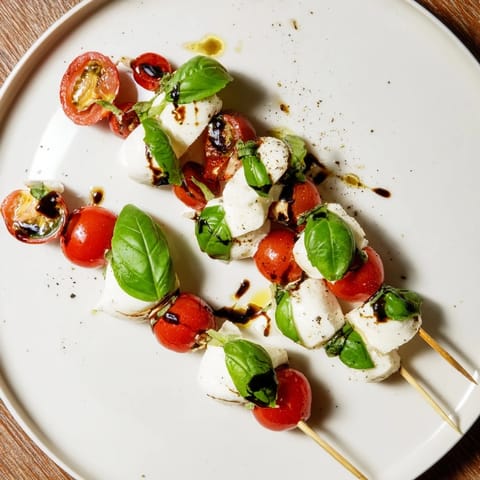 Star geformte Caprese Spieße