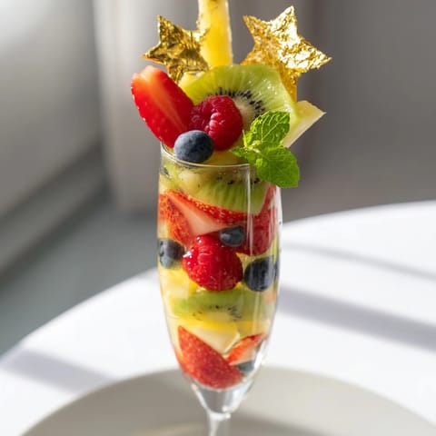 Champagner Frucht Garnierungen