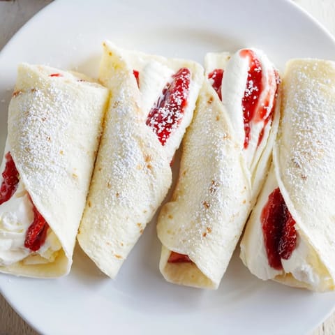 Easy Snow Angel Tortilla Wraps showcase tortillas rolled with jam and cheese, perfect for a sweet treat.