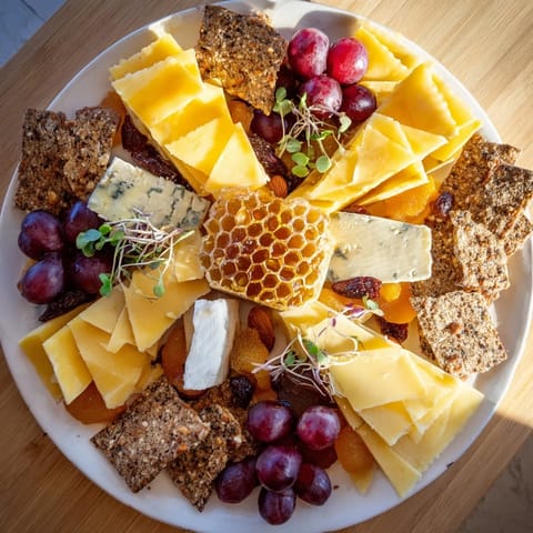 Honigwaben Käse Brett elegant