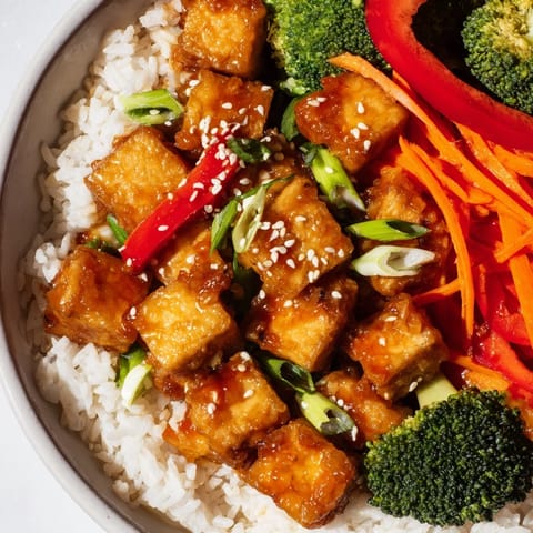 Honig Knoblauch Tofu Bowl #155