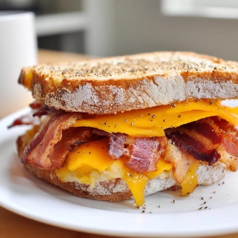 Crispy Bacon Cheddar Toast #168