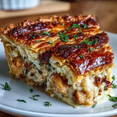 Zum Rezept: Chicken and Leek Pie