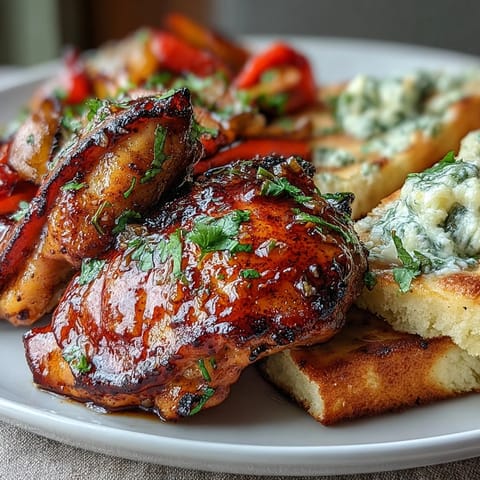 Honig Knoblauch Hähnchen Naan #315