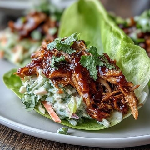 Vegan BBQ Jackfruit Lettuce Tacos #358