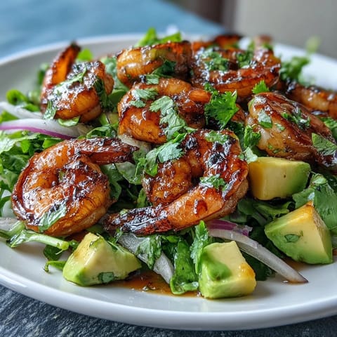 Gegrillte Garnelen Mango Avocado #342