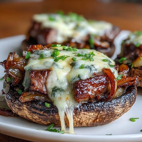 Keto Philly Cheesesteak Portobello #355