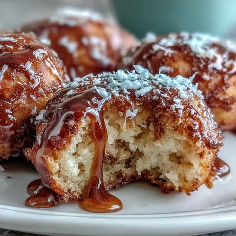 Aromatische, luftige Donuts, die mit warmem Kardamom parfümiert sind und in einer glänzenden Honigglasur getunkt werden.  