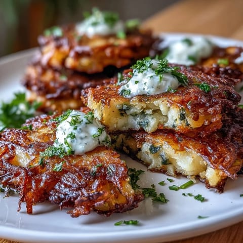 Kartoffel Kräuter Puffer knusprig #366