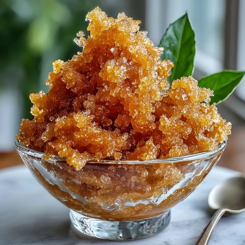 Mango Sorbet Granita Eis