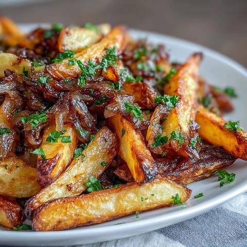 Zwiebel Knoblauch Butter Pommes #377