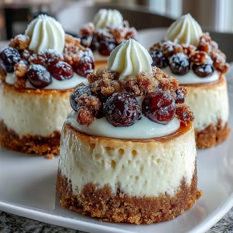 Hausgemachte Mini Cheesecakes