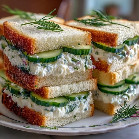 Zarte Sandwiches mit frischer Zitronenbutter, perfekt für eine elegante Muttertags-Tee-Party.