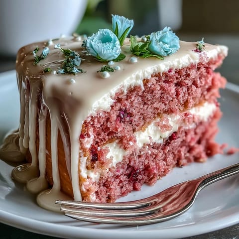 1. Elegante rosé-velvet-Torte mit goldfarbenem Tropfenguss, perfekt für Hochzeitsduschen und festliche Anlässe.
