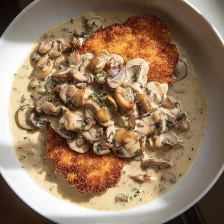 Crispy breaded pork cutlets, featuring the flavorful Hunters Schnitzel, ready for a delicious dinner.