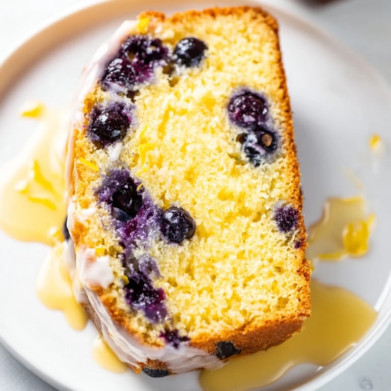 Freshly baked Lemon Blueberry Yogurt Loaf, steaming gently, perfect for a cozy morning treat.