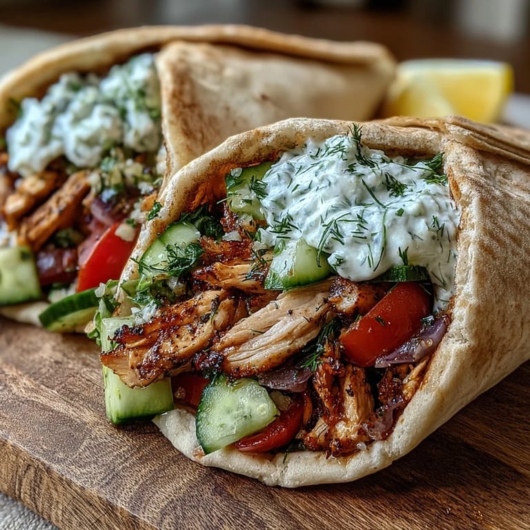 Served with lemon wedges, these healthy Mediterranean pita pockets make a perfect quick dinner.