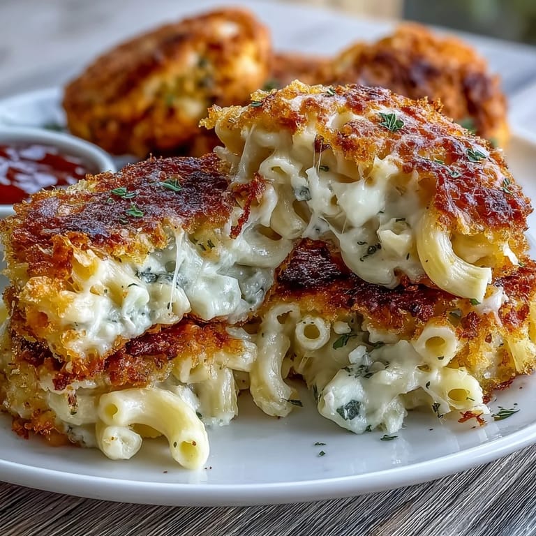 Seele wärmender gebackener Mac and Cheese mit goldener, knuspriger Kruste.