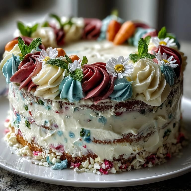 1. Zarter Vanillekuchen mit pastellfarbenen floralen Buttercreme-Verzierungen und Geburtstagsmotiv