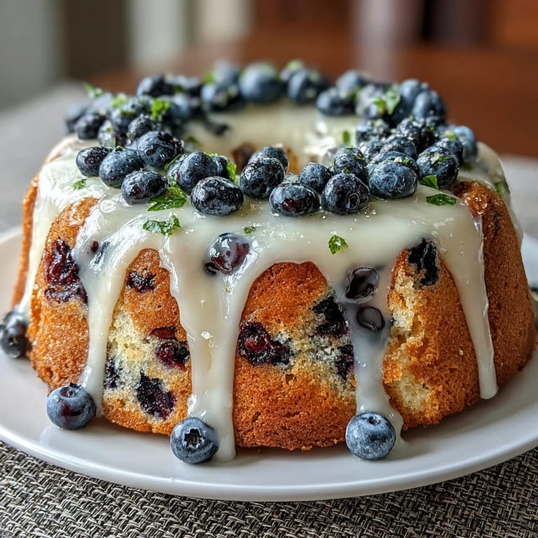 Lebendiger Zitronen-Heidelbeer-Kuchen mit Frischkäse-Frosting für Frühlingsfeiern