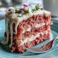 Rosé-velvet-Kuchen mit goldener Glasur: Eine elegante Torte in zartrosa Farbe, mit cremiger Füllung und glänzender Gold-Verzierung für festliche Anlässe.
